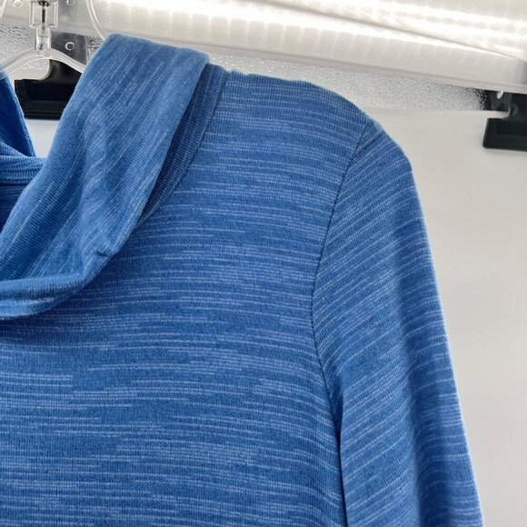 Croft & Barrow Women's Cowl Neck 3/4 Sleeve Top Blue Size Small - Picture 4 of 8